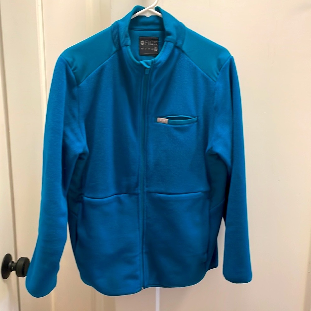 Figs XL pacific Blue ladies fleece